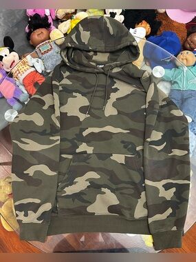 CSG Champs Sports Mens Camo Fleece Hoodie Sweatshirt 2XL Extra Large Green